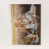 Custom Family Photo – Personalized Last Name  Puzzle (Vertikal)