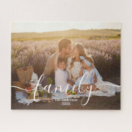 Custom Family Photo – Personalized Last Name  Puzzle