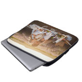 Custom Family Photo -Personalized Last Name & Year Laptopschutzhülle (Vorne Knopf)