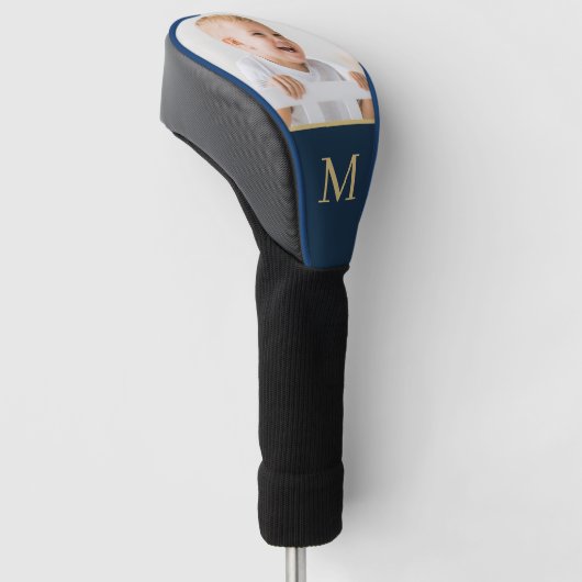 Custom Family Photo Personalized Monogram Golf Headcover (angewinkelt)