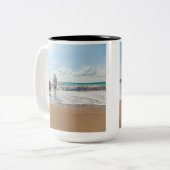 Custom Family Photo Personalized Zweifarbige Tasse (Vorderseite Links)