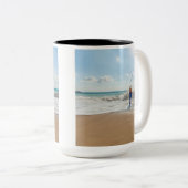 Custom Family Photo Personalized Zweifarbige Tasse (VorderseiteRechts)