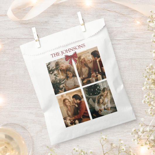 Custom Family Photos Christmas Photos Favor Bags Geschenktütchen (Ausgeschnitten)