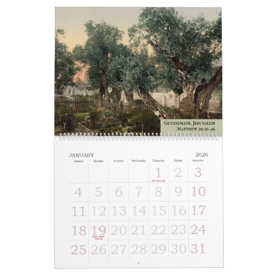Custom Family Planner Christian Bible Church Kalender (Jan 2026)