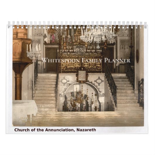 Custom Family Planner Sacred Holy Land Sites Kalender (Titelbild)