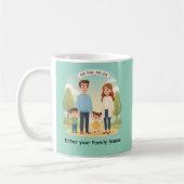 Custom Family Portrait Our Tribe Our Love Kaffeetasse (Links)