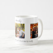 Custom Family Portrait Personalized Message Kaffeetasse (VorderseiteRechts)