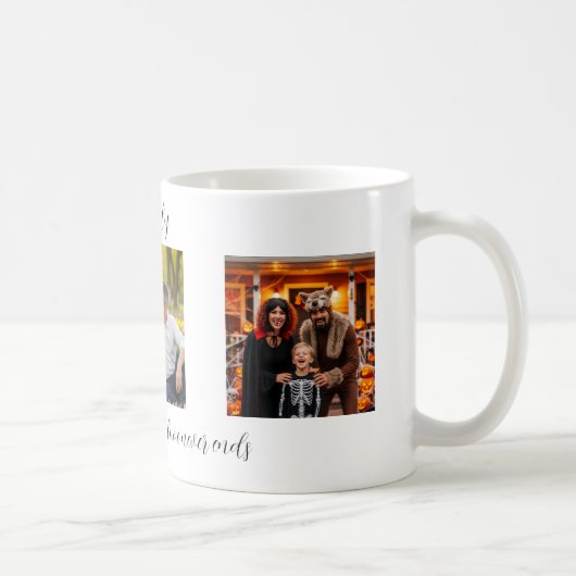 Custom Family Portrait Personalized Message Kaffeetasse (Rechts)
