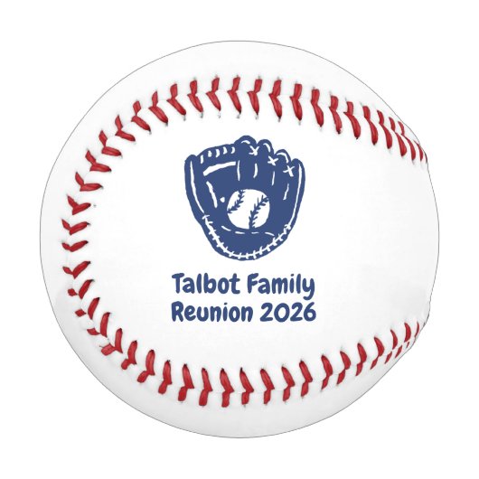 Custom Family Reunion Baseball (Vorderseite Links)