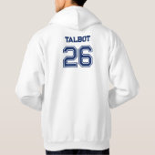 Custom Family Reunion Baseball Jersey Style Hoodie (Rückseite)