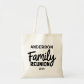 Custom Family Reunion Name & Date Modern Script Tragetasche (Vorne)