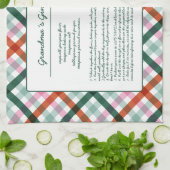 Custom Family Rezept Weihnachten Geschirrtuch (Gefaltet)