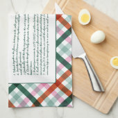 Custom Family Rezept Weihnachten Geschirrtuch (Viertel Falte)