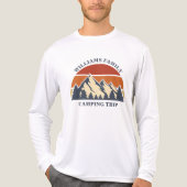Custom Family Road Trip Camping Sunset Long Sleeve Tri-Blend Shirt (Vorderseite)