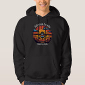 Custom Family Road Trip Mountain Sunset Retro Hoodie (Vorderseite)