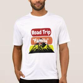 Custom Family Road Trip Mountain Sunset T- T-Shirt