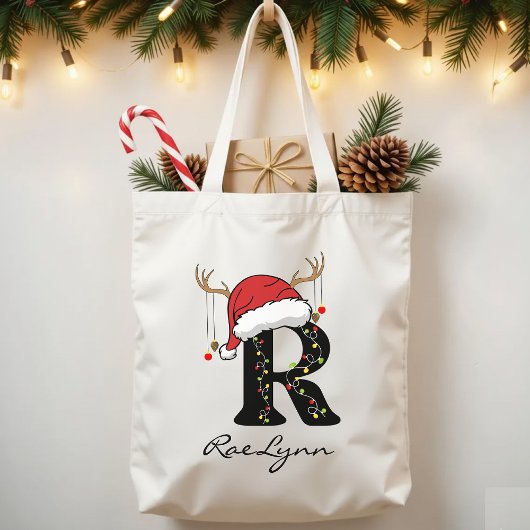 Custom Family Santa Christmas Bag for Bulk Gifts Tragetasche