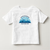 Custom Family Ski Trip Blue Mountain Niedlich Kleinkind T-shirt (Vorderseite)
