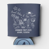 Custom Family Summer Beach Trip Group Matching Dosenkühler (Vorderseite)