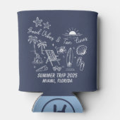 Custom Family Summer Beach Trip Group Matching Dosenkühler (Rückseite)