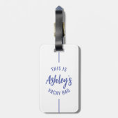 Custom Family Summer Beach Trip Group Matching Gepäckanhänger (Rückseite vertikal)