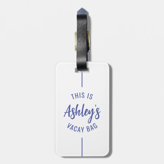 Custom Family Summer Beach Trip Group Matching Gepäckanhänger (Rückseite vertikal)