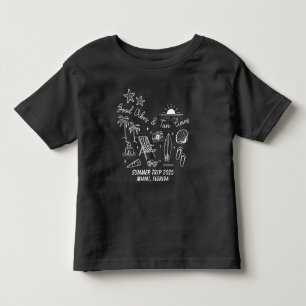 Custom Family Summer Beach Trip Group Matching Kleinkind T-shirt