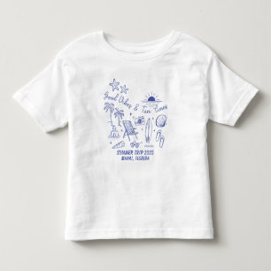 Custom Family Summer Beach Trip Group Matching Kleinkind T-shirt