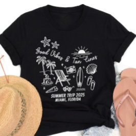 Custom Family Summer Beach Trip Group Matching T-Shirt