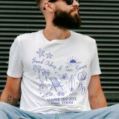 Custom Family Summer Beach Trip Group Matching T-Shirt