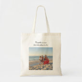 Custom Family Tote Bag – Holiday Photo Design with Tragetasche (Vorne)