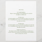 Custom Family Tree Bingo Renion Party Game (Rückseite)