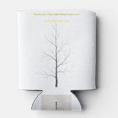 Custom Family Tree: Elegant Minimalist Art Dosenkühler (Rückseite)