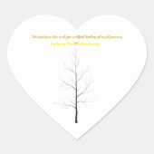 Custom Family Tree: Elegant Minimalist Art Herz-Aufkleber (Vorderseite)