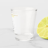 Custom Family Tree: Elegant Minimalist Art Schnapsglas (Rechts)