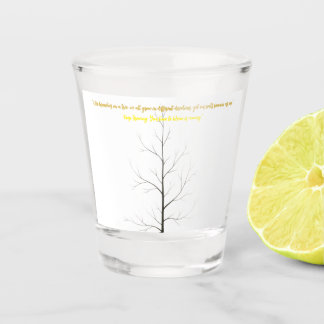 Custom Family Tree: Elegant Minimalist Art Schnapsglas