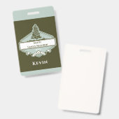 Custom Family Tree Logo Reunion Name Badge Ausweis (Vorder- & Rückseite)