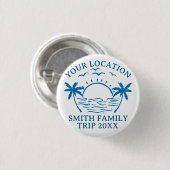 Custom Family Trip Men's Basic T-Shirt Button (Vorne & Hinten)