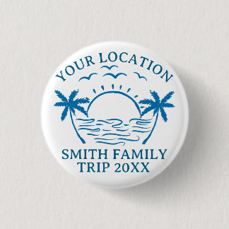 Custom Family Trip Men's Basic T-Shirt Button