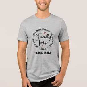 Custom Family Trip T - Shirt - Personalisierter Ur