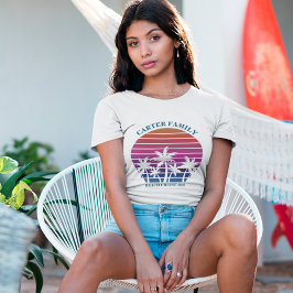 Custom Family Vacation Beach Cruise Palm Tree T-Shirt