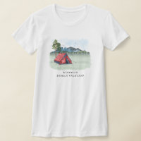 Custom Family Vacation Camping Trip Family Name T-