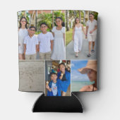 Custom Family Vacation Foto Collage Dosenkühler (Rückseite)