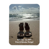 Custom Family Vacation Foto Kühlschrank Magnet (Vertikal)