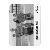 Custom Family Vacation Foto Kühlschrank Magnet (Vertikal)