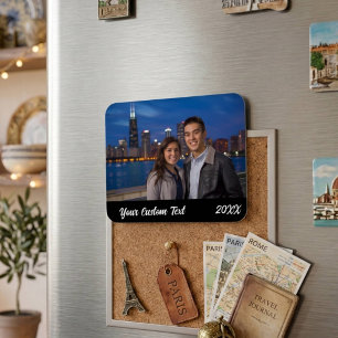 Custom Family Vacation Foto Kühlschrank Magnet