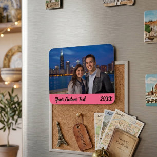 Custom Family Vacation Foto Kühlschrank Magnet