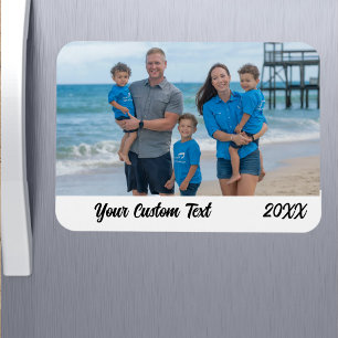 Custom Family Vacation Foto Kühlschrank Magnet