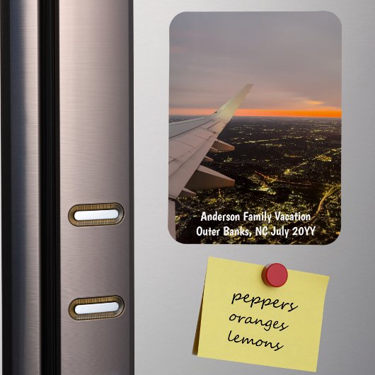 Custom Family Vacation Foto Kühlschrank Magnet