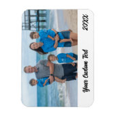 Custom Family Vacation Foto Kühlschrank Magnet (Vertikal)